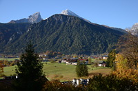 Blick von Schönau zum Watzmannmassiv