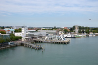 Hafen Friedrichshafen mit Zeppelinmuseum